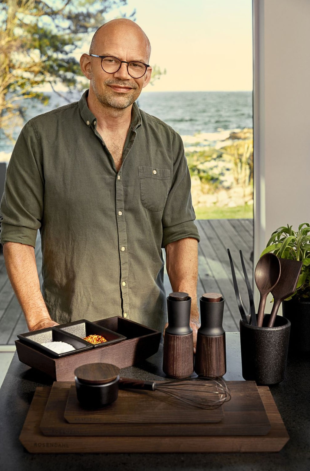 Rosendahl Rå Kitchen Tweezers, Gun Metallic