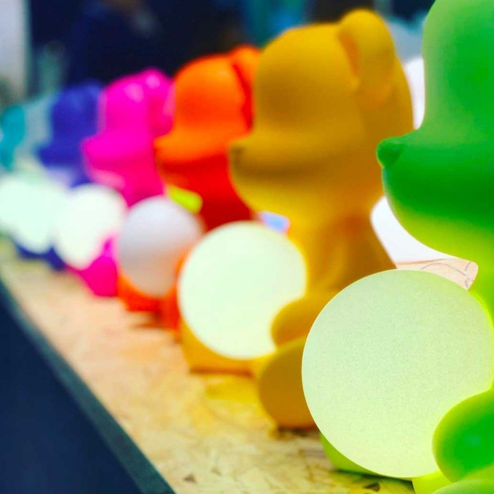 Qeeboo Teddy Girl LED Table Lamp - Rechargeable Yellow Bear Design