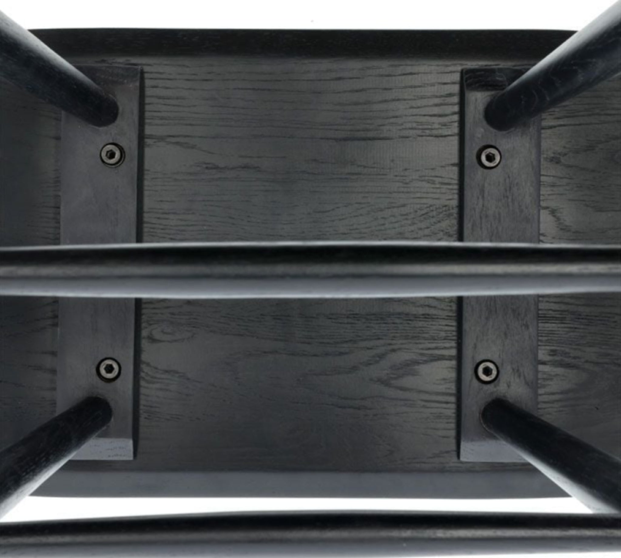 Villa Collection Raffia High Stool, Black