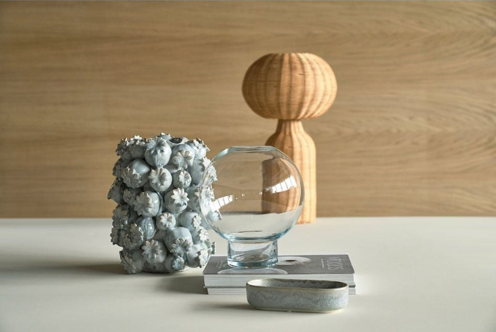 Villa Collection Cold Vase ø 21 Cm, Clear