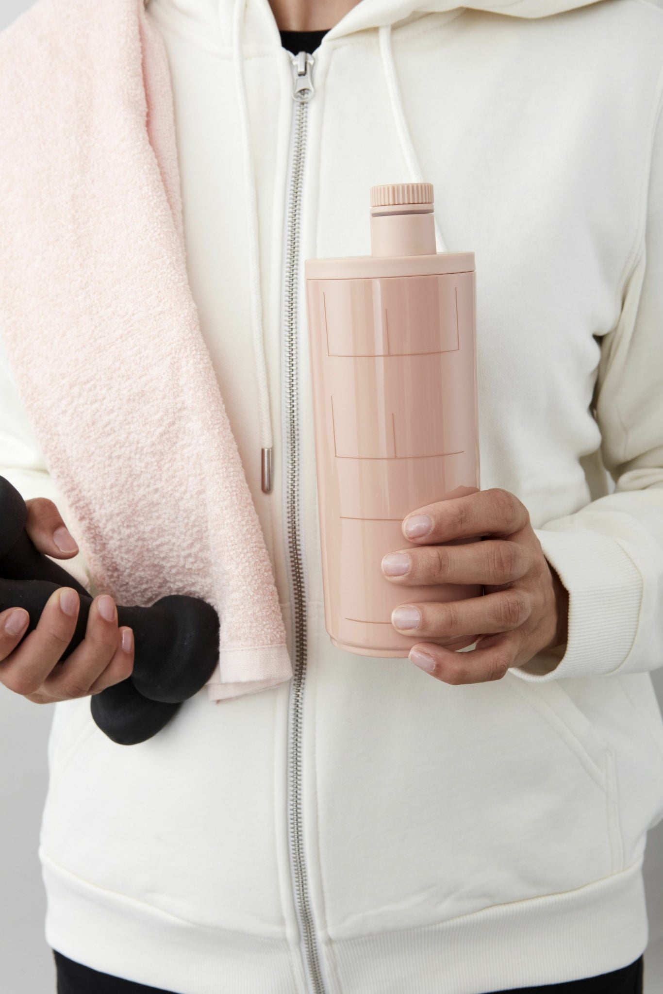 Design Letters Sports Bottle 500 ml, nude