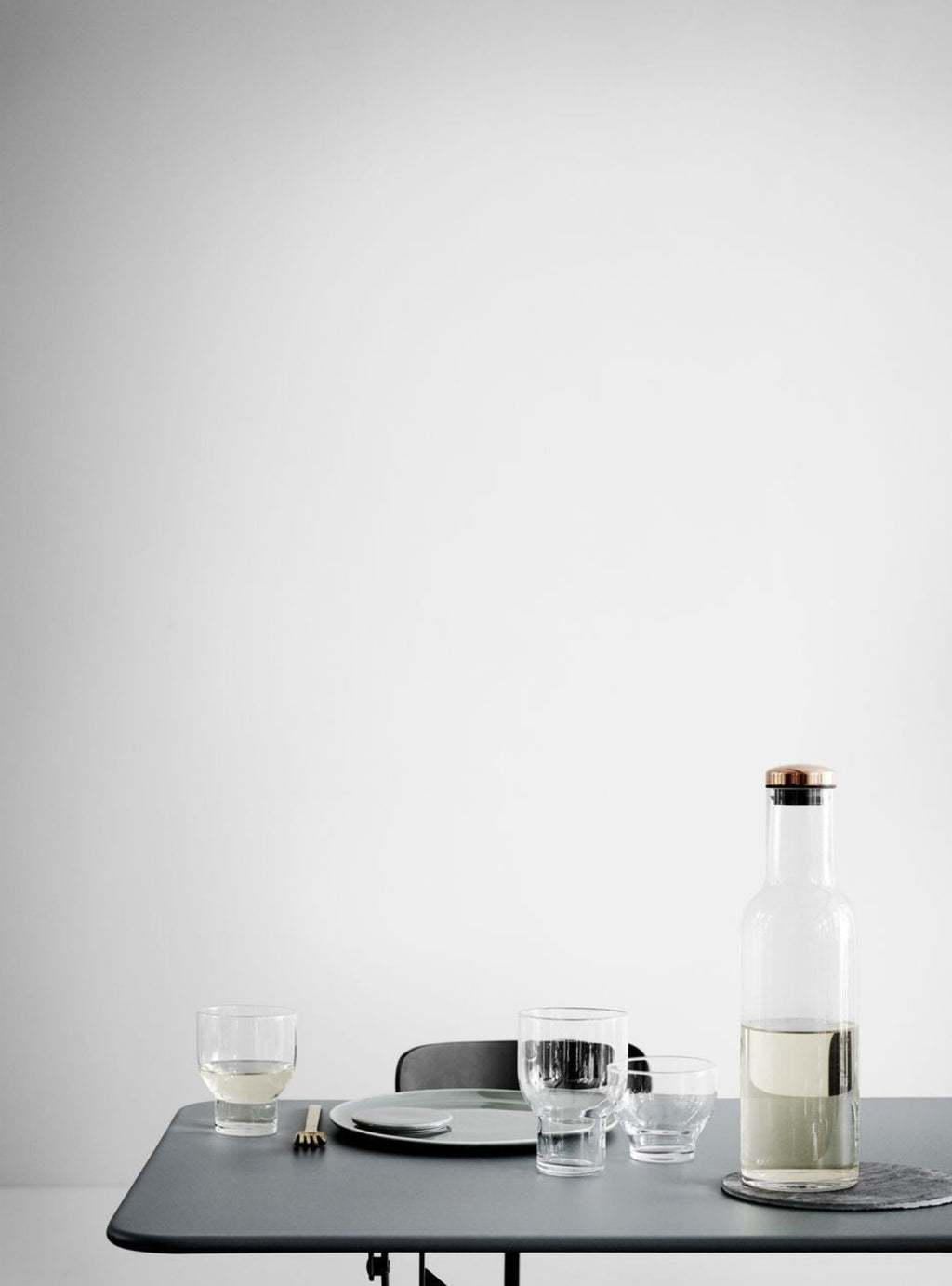 Audo Copenhagen Wine & Water Water Glass Brass, Smoke