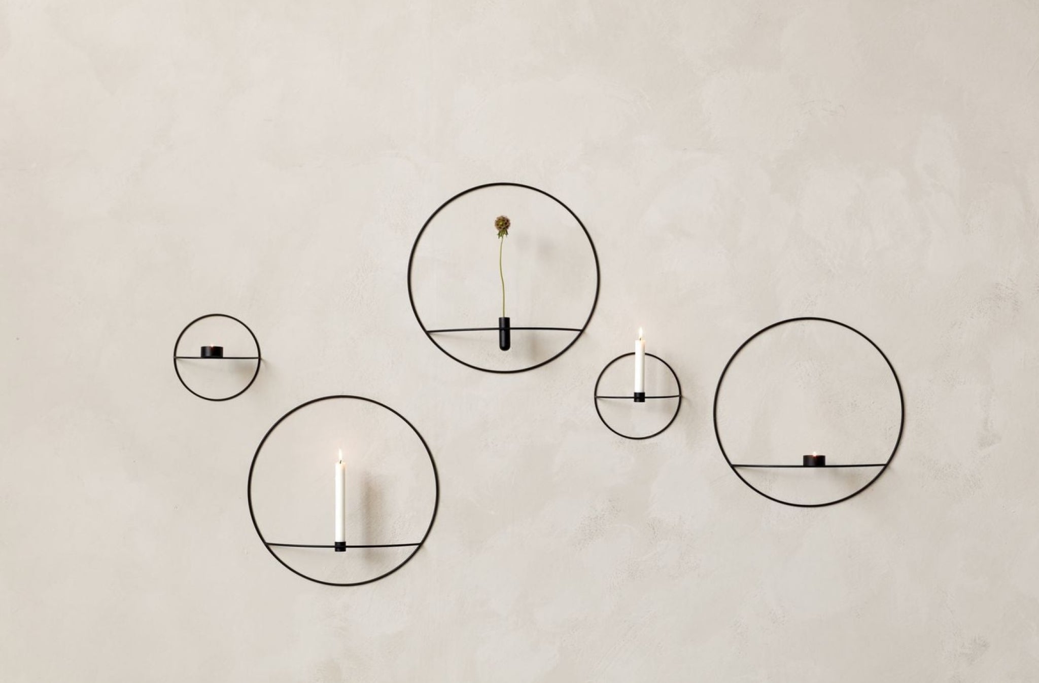 Audo Copenhagen Pov Circular Candle Holder Large, Brass