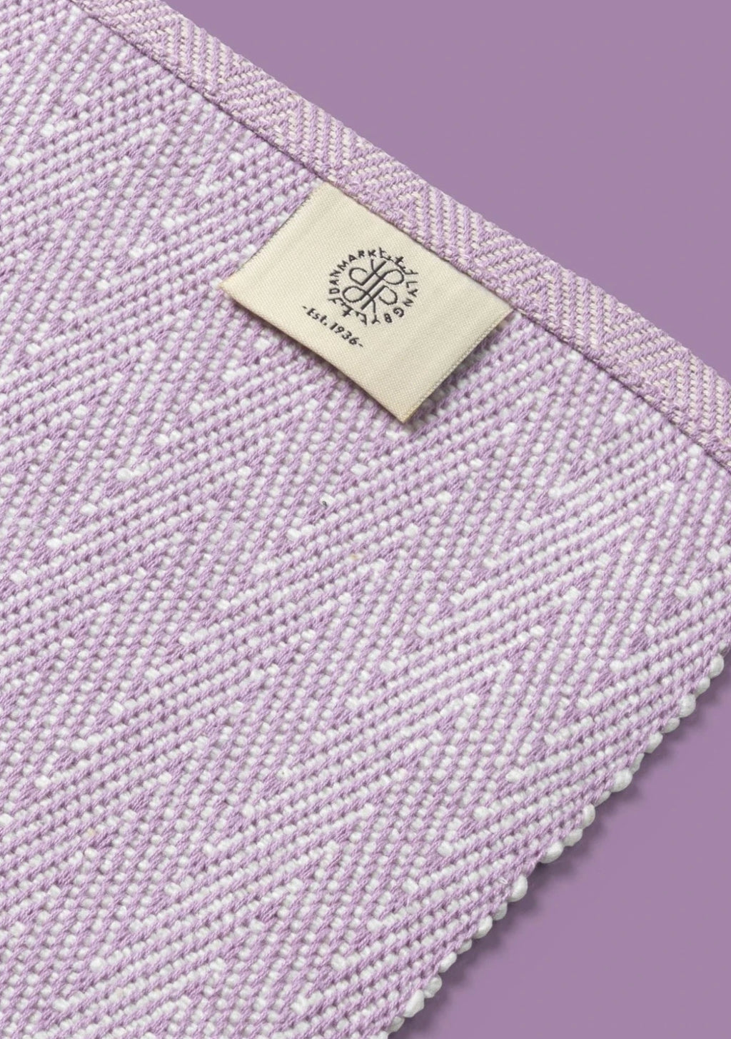 Lyngby Porcelæn Herringbone placemat 43x30 cm, purple