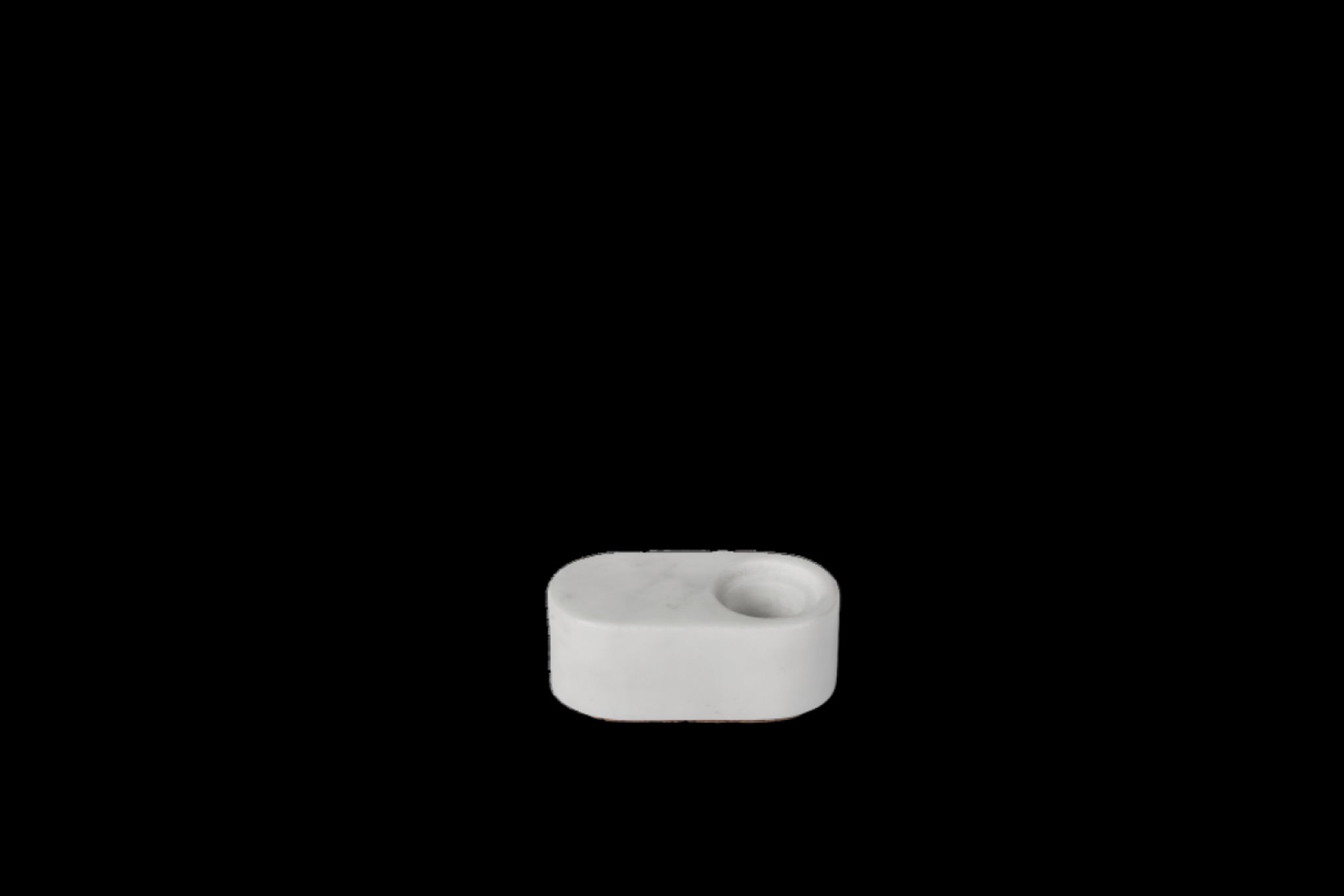 Spring Copenhagen Ovaali Candle Holder, White