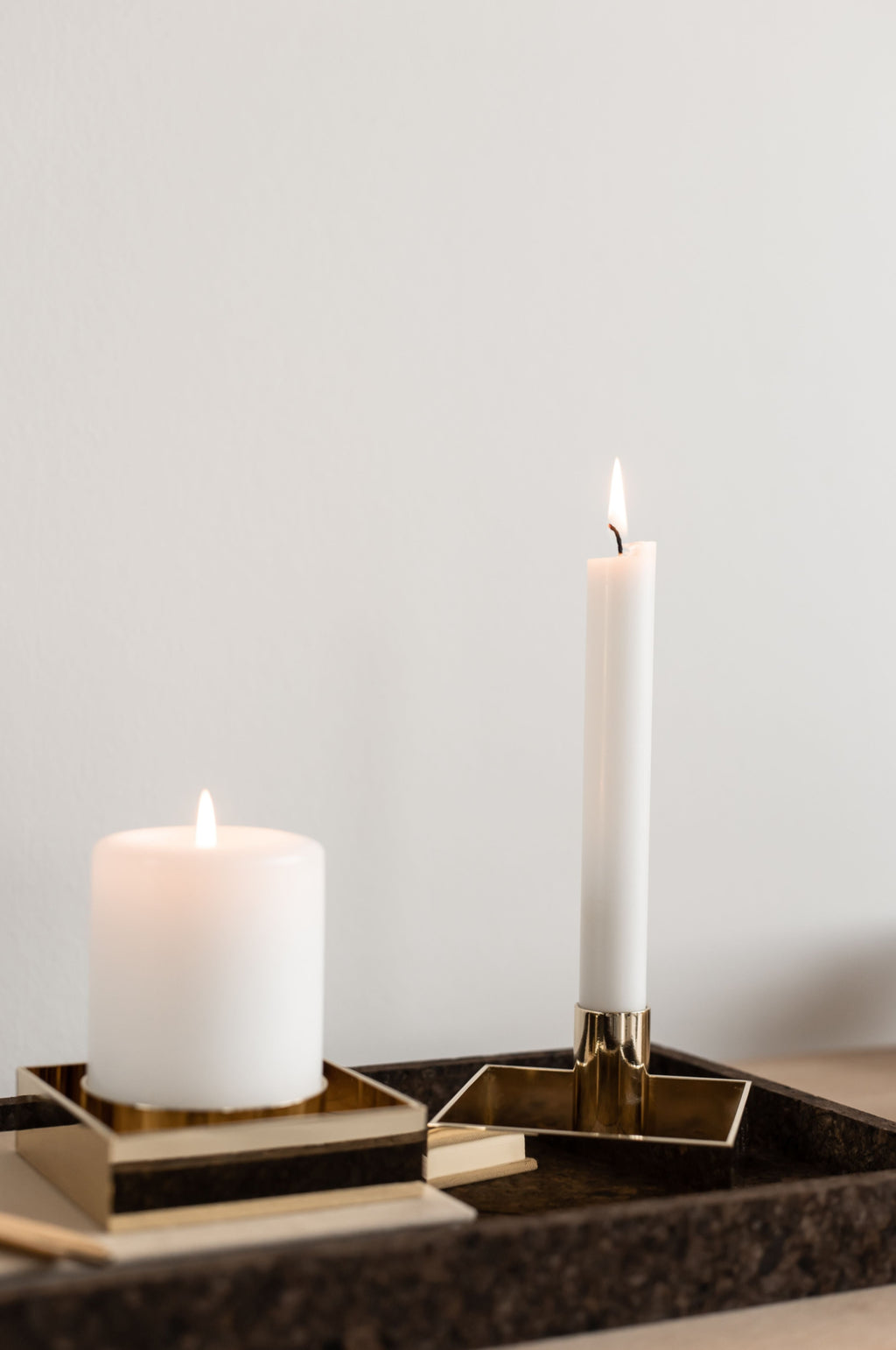 Malling Living Edge Candle Holder, Chrome