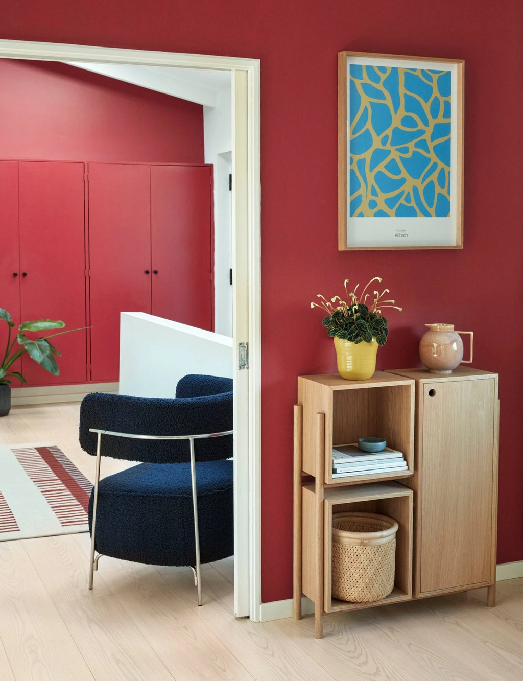 Hübsch Cube Console Table Natural