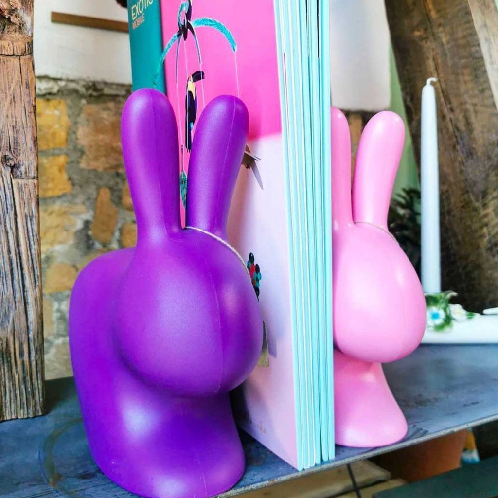 Qeeboo Rabbit Doorstop Xs, Light Blue