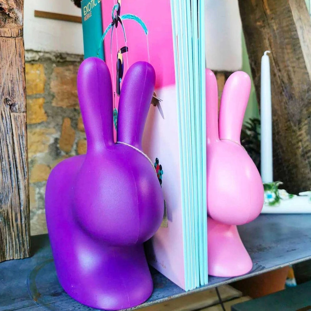 Qeeboo Rabbit Doorstop Xs, Light Blue