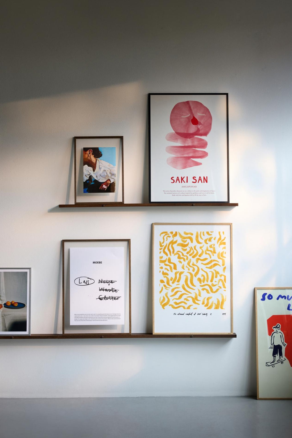 Transform Your Space with Moebe's 120cm Smoked Oak Gallery Shelf