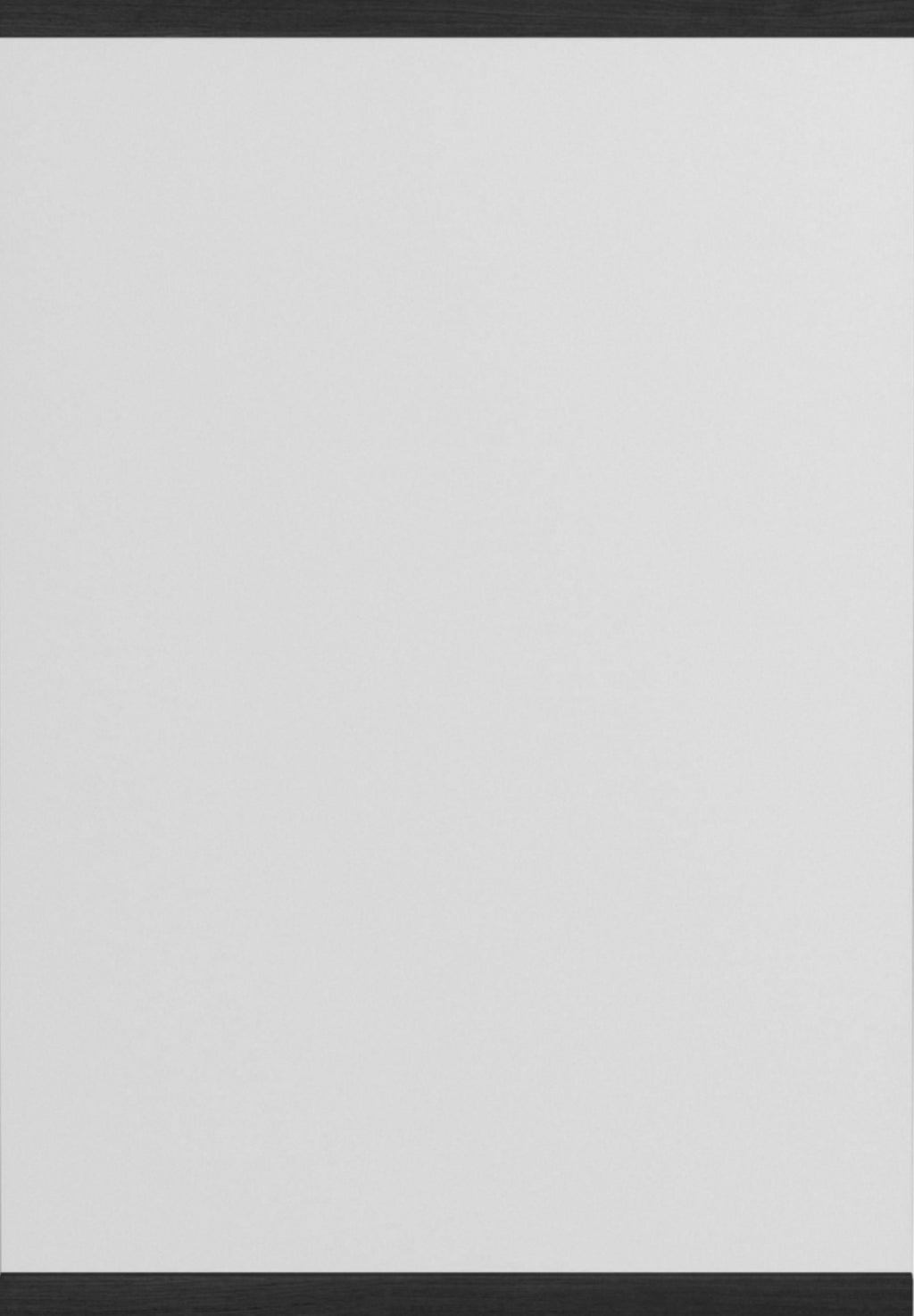 Moebe Black Rectangular Wall Mirror 43.3x30 cm - Minimalist Oak Design