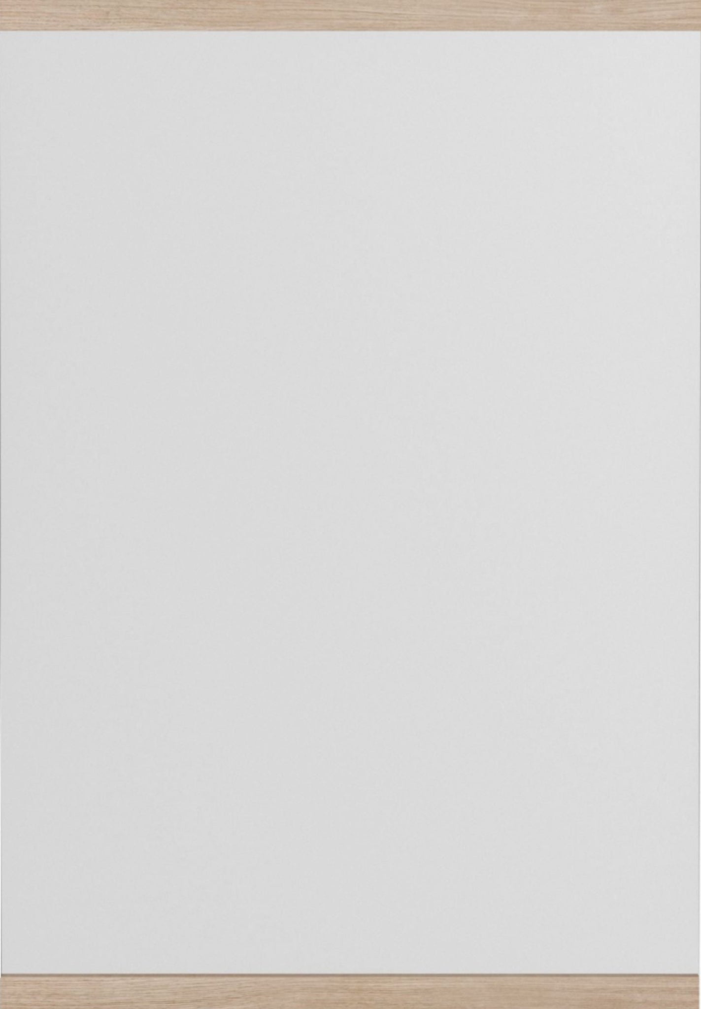 Moebe Rectangular Oak Wall Mirror 43.3x30 cm - Minimalist Nordic Design