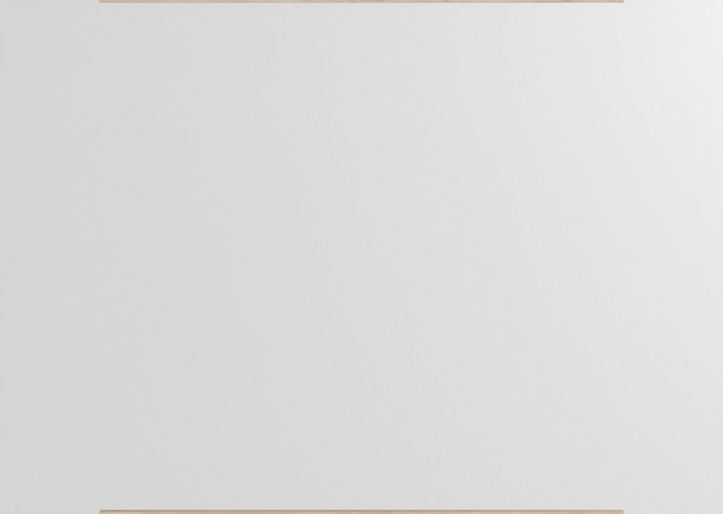 Minimalist Moebe Rectangular Wall Mirror in Ash - 101.8x70 cm