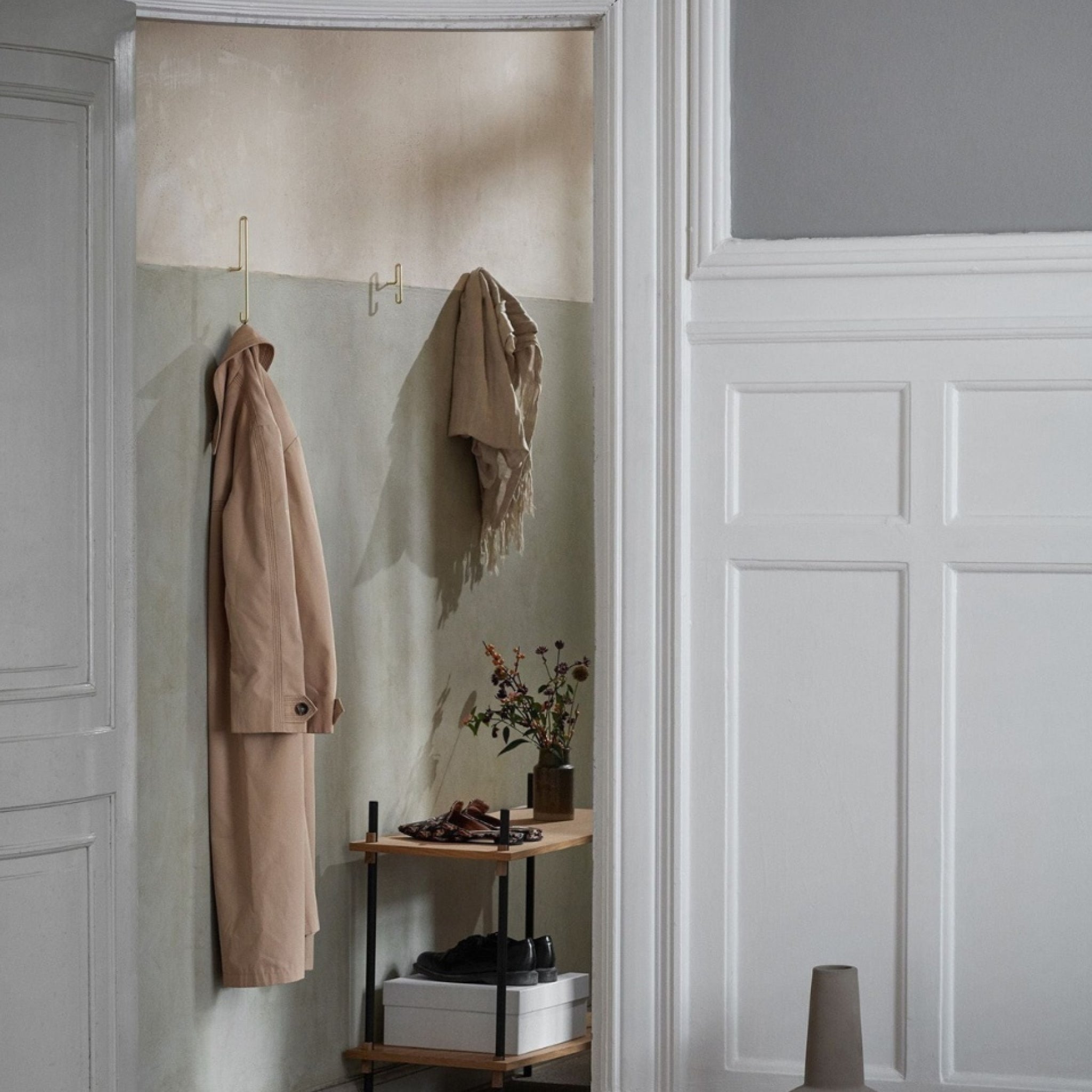 Moebe Gold Wall Hook Set - Small, Stylish & Versatile Home Decor