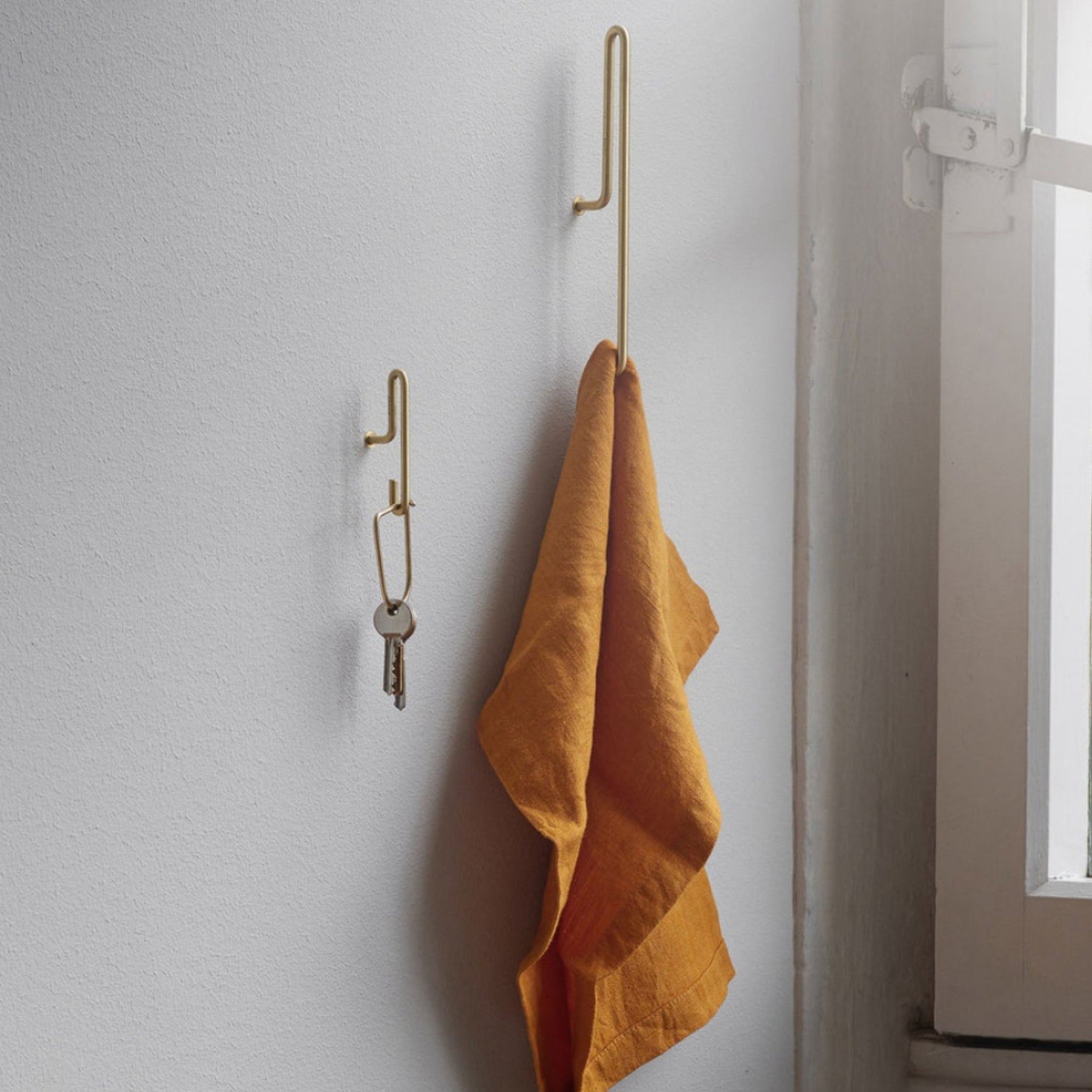 Moebe Gold Wall Hook Set - Small, Stylish & Versatile Home Decor