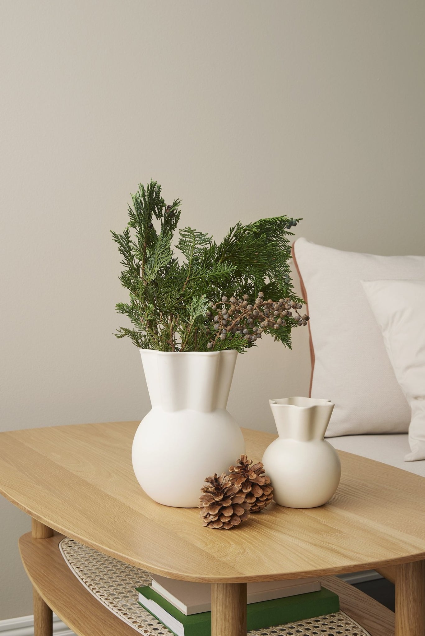 Spring Copenhagen Vase With Curved Top, 20cm