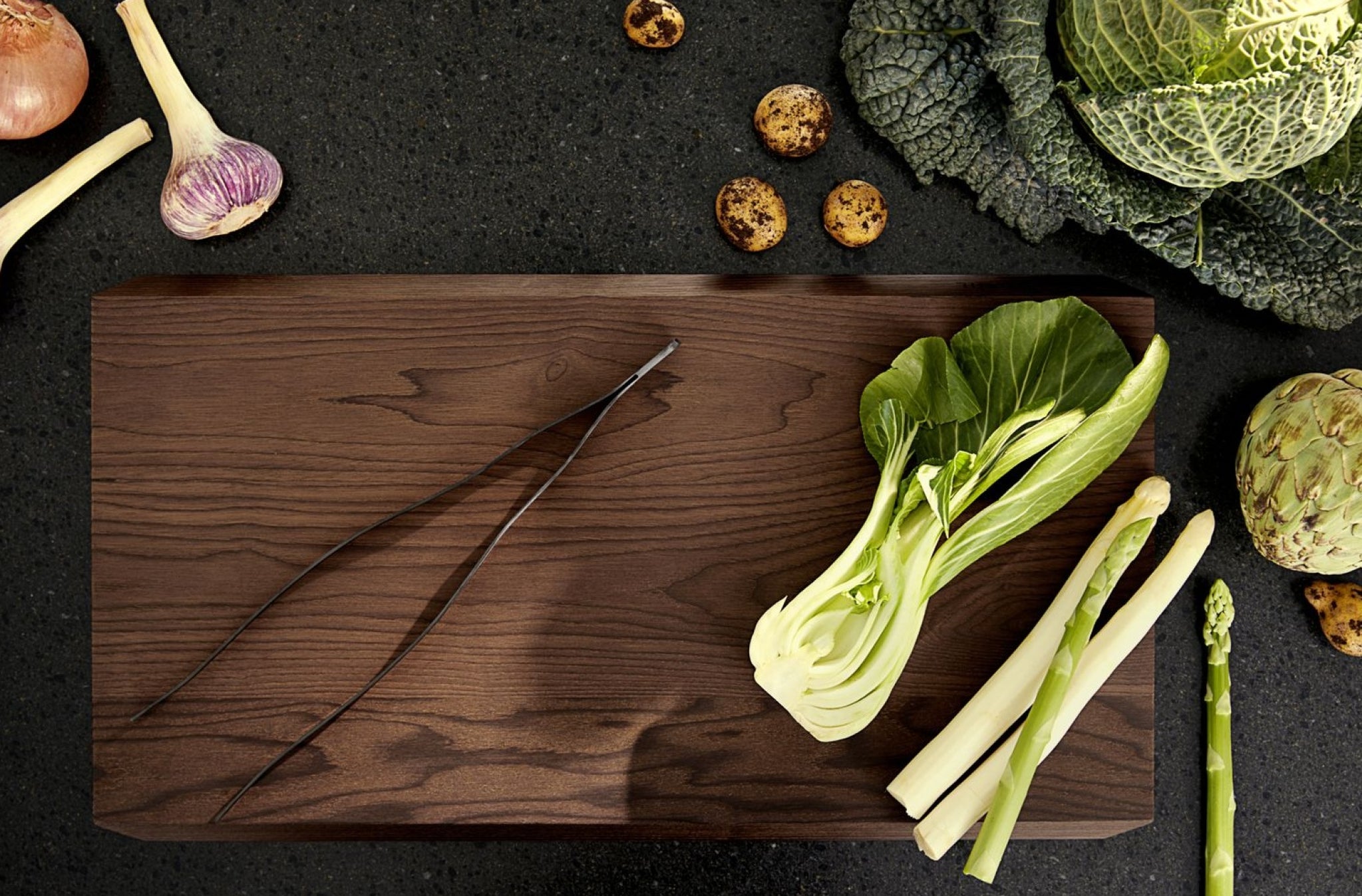 Rosendahl Rå Kitchen Tweezers, Gun Metallic