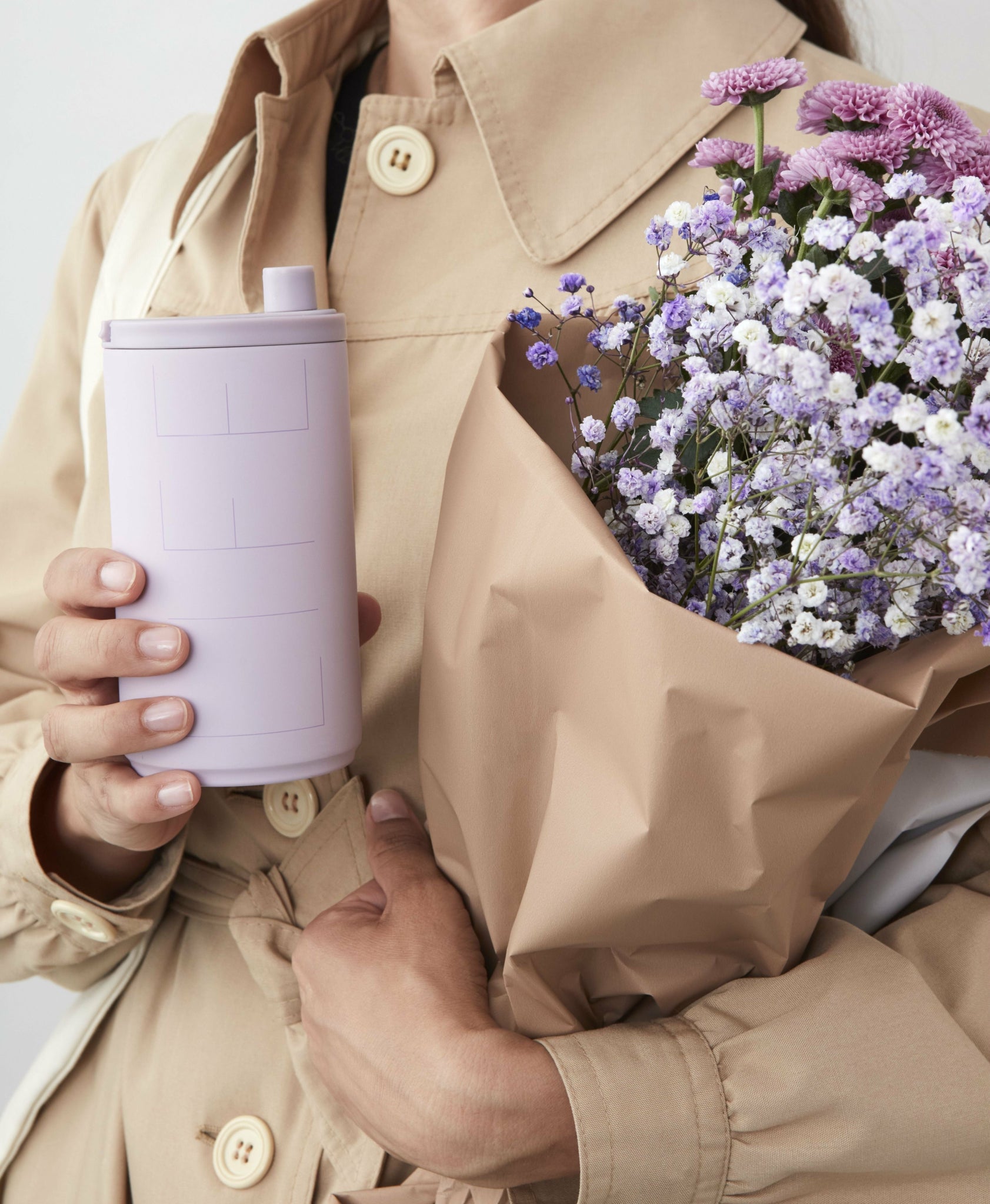 Design Letters Travel ThermoCher 350 ml, lavender