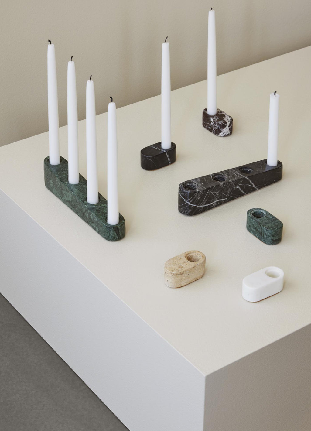 Spring Copenhagen Ilta Candleholder, Green