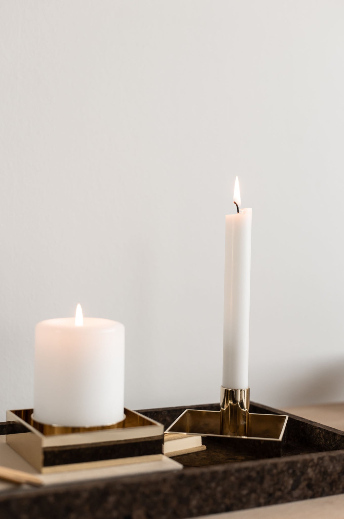 Malling Living Edge Candle Holder, Chrome