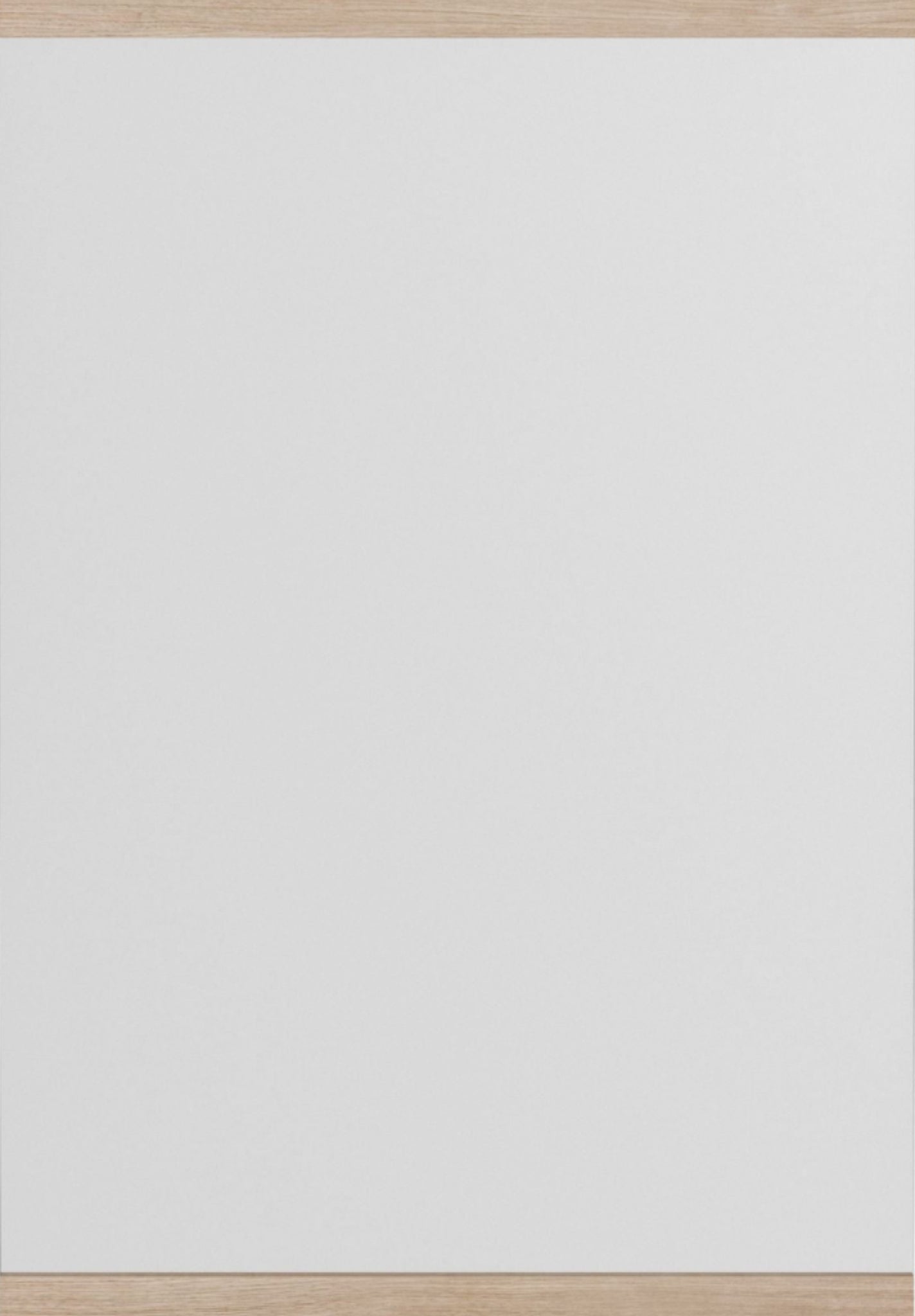 Moebe Rectangular Oak Wall Mirror 43.3x30 cm - Minimalist Nordic Design