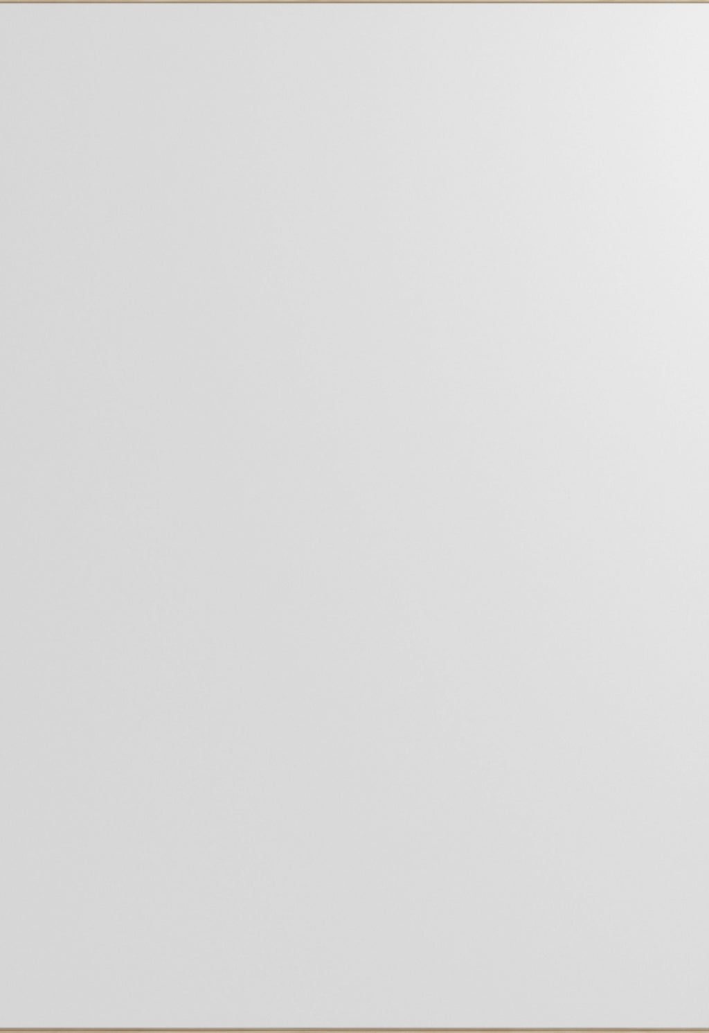 Minimalist Moebe Rectangular Wall Mirror in Ash - 101.8x70 cm