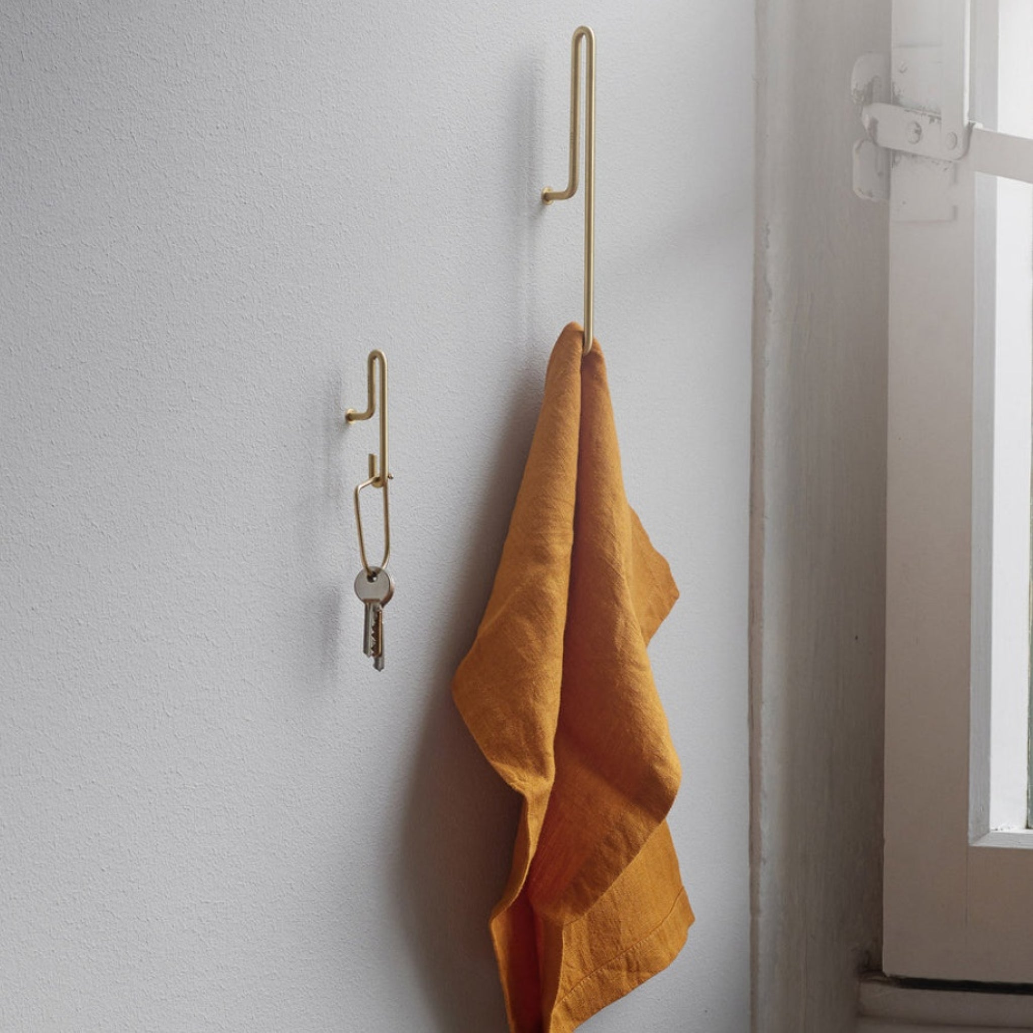 Moebe Gold Wall Hook Set - Small, Stylish & Versatile Home Decor