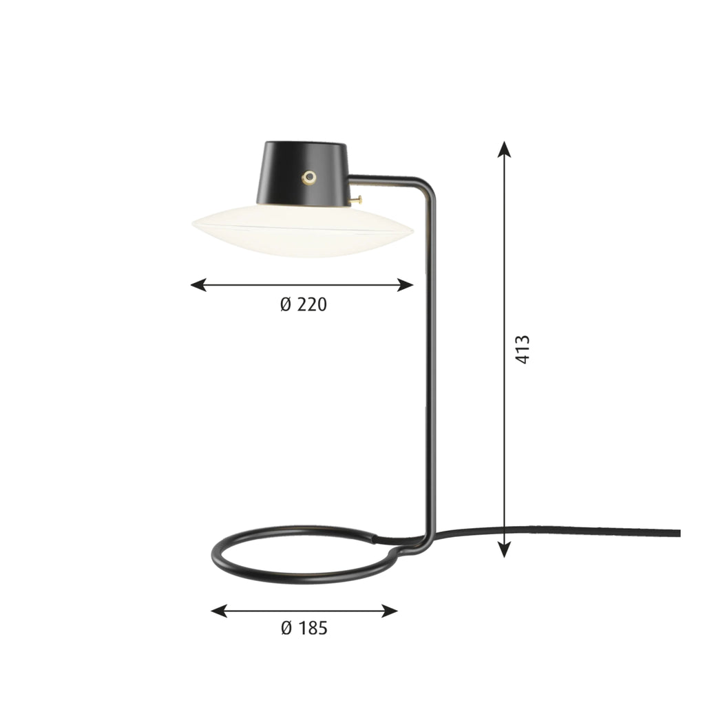 Louis Poulsen AJ Oxford Table Lamp Opal Glass Ø 41 cm