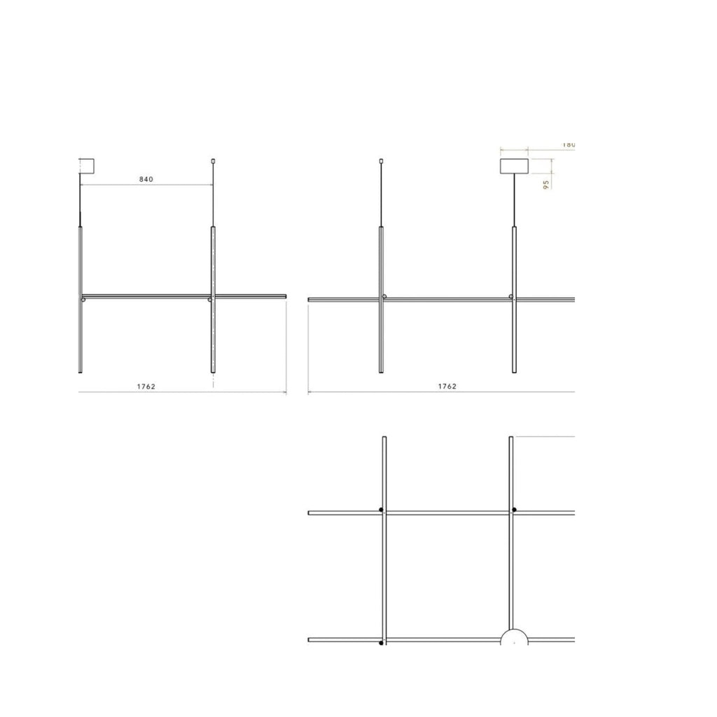Flos Coordinates S4 Pendant, Argent
