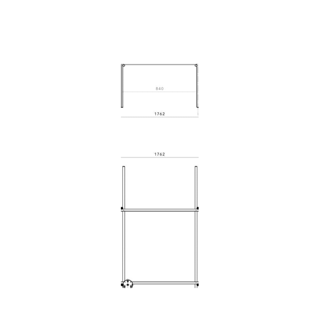 Flos Coordinates C4 Ceiling Lamp, Argent