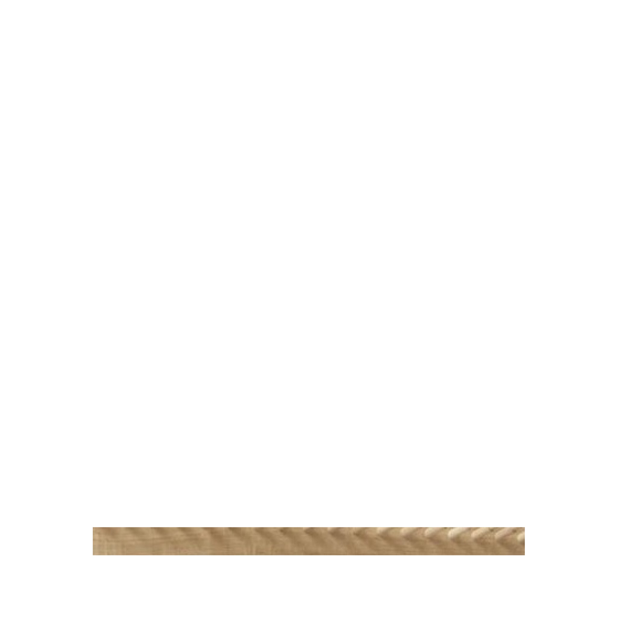 Form & Refine Echo 88cm Wall-Mounted Coatrack — Solid White Oiled Oak, 18 Pegs