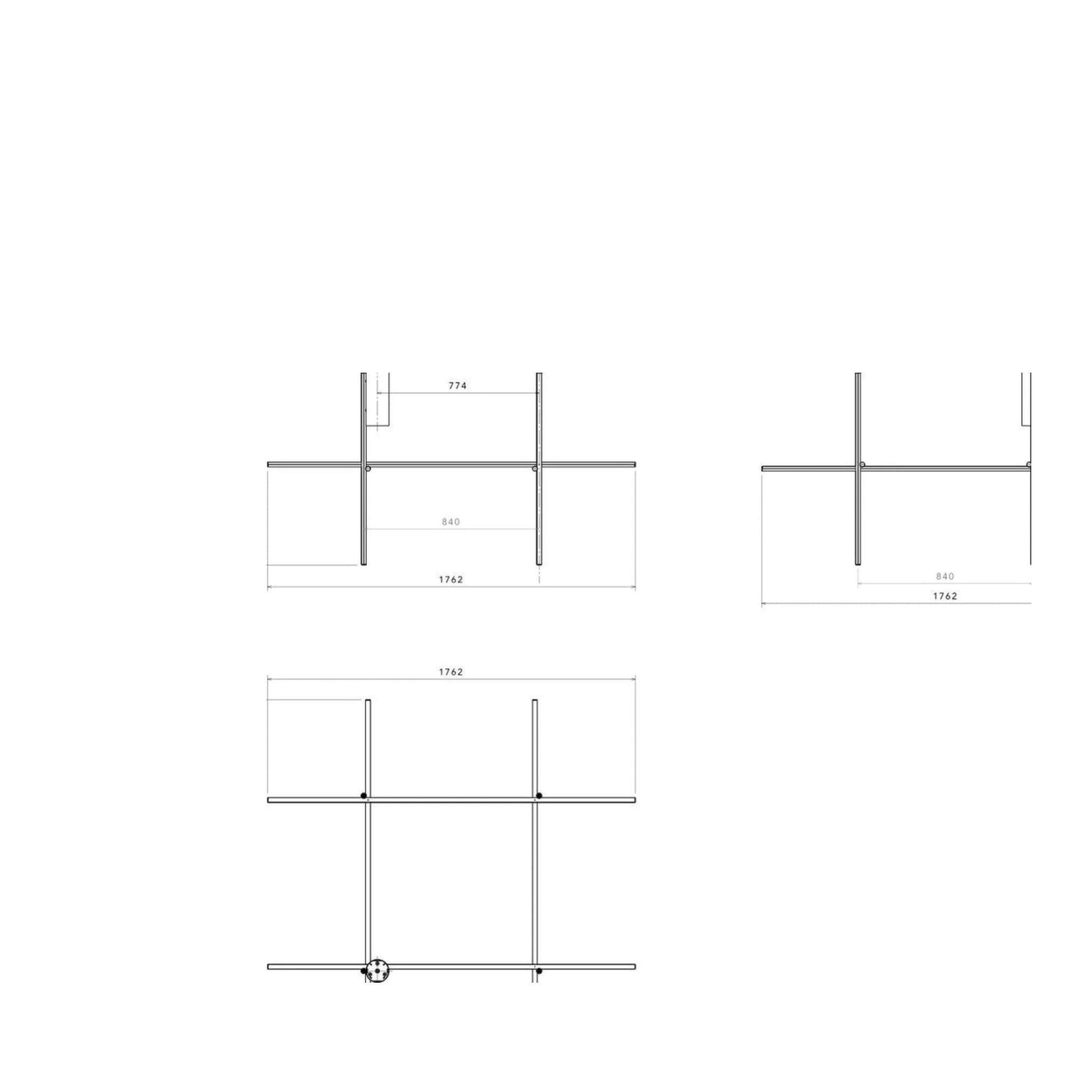 Flos Coordinates C4 Ceiling Lamp, Argent