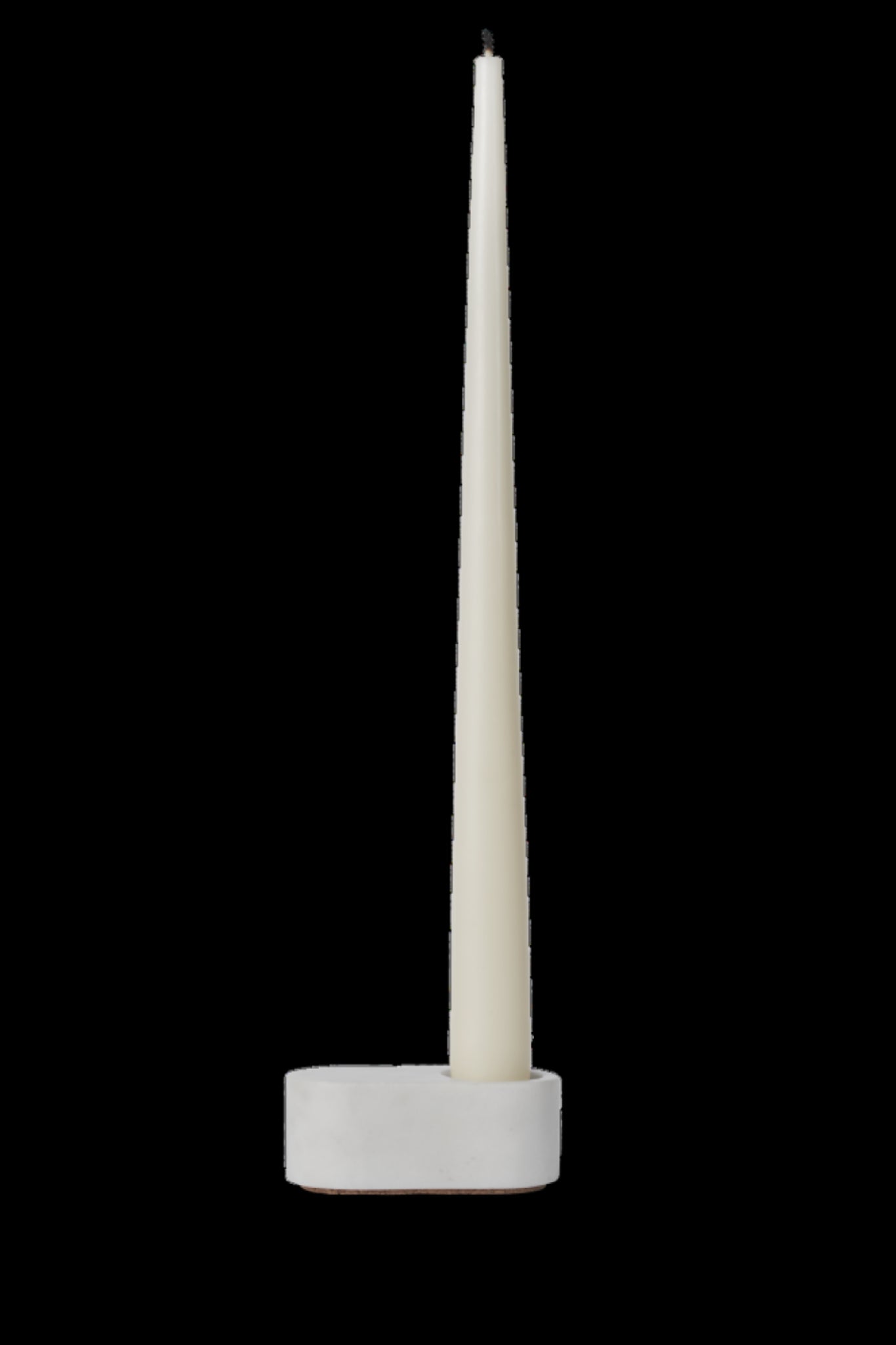 Spring Copenhagen Ovaali Candle Holder, White