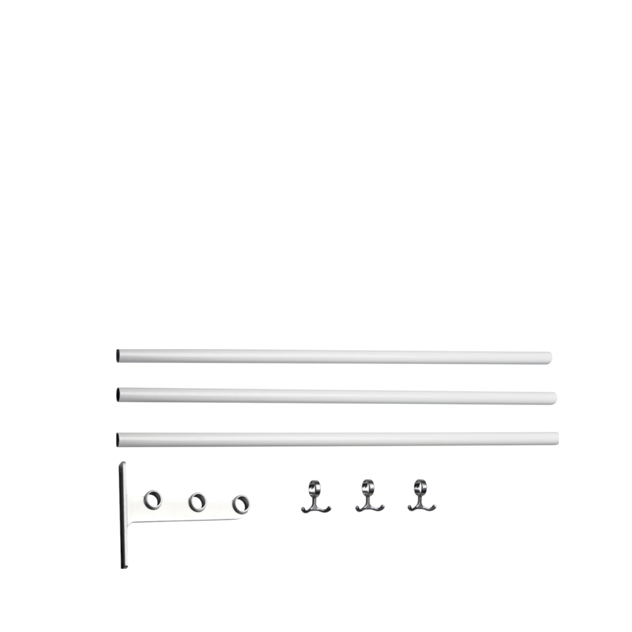 Essem Design Extension Part For Nostalgi Hat Shelf/Shoe Rack, White/Aluminium