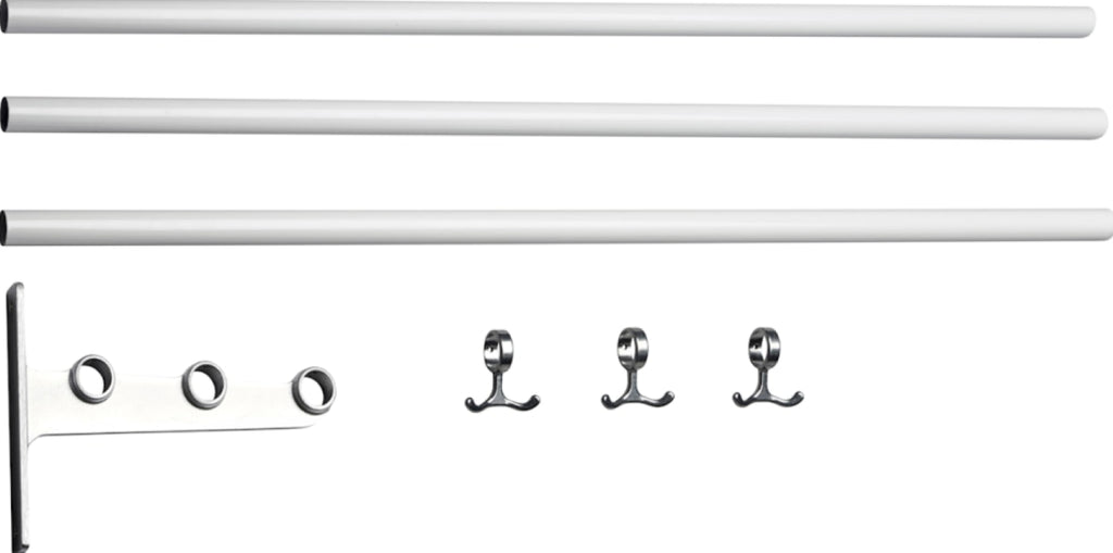 Essem Design Extension Part For Nostalgi Hat Shelf/Shoe Rack, White/Aluminium