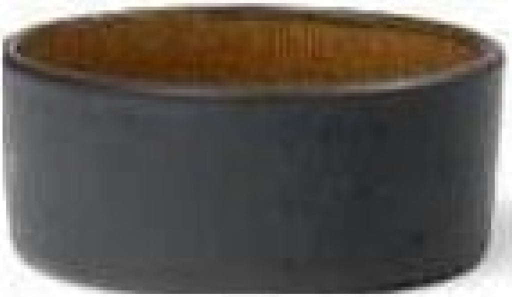 BITZ mini bowl, Black/Amber, Ø 7cm