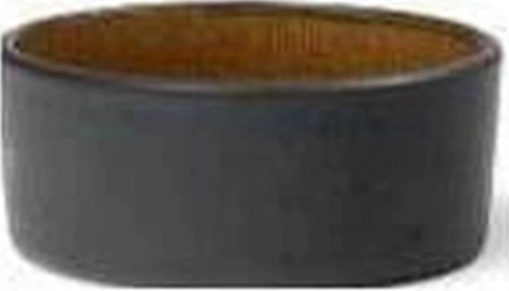 BITZ mini bowl, Black/Amber, Ø 7cm