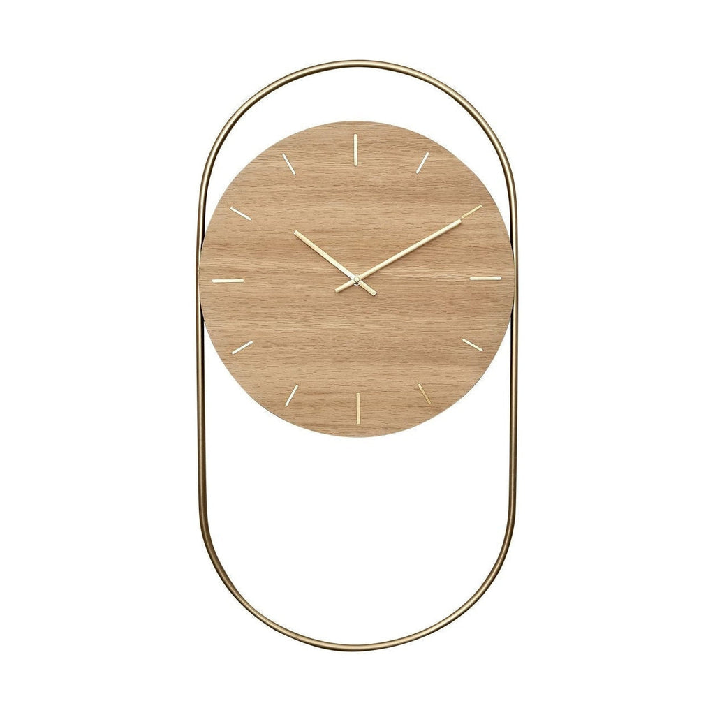 Andersen Furniture A-wall Clock, Oak/brass