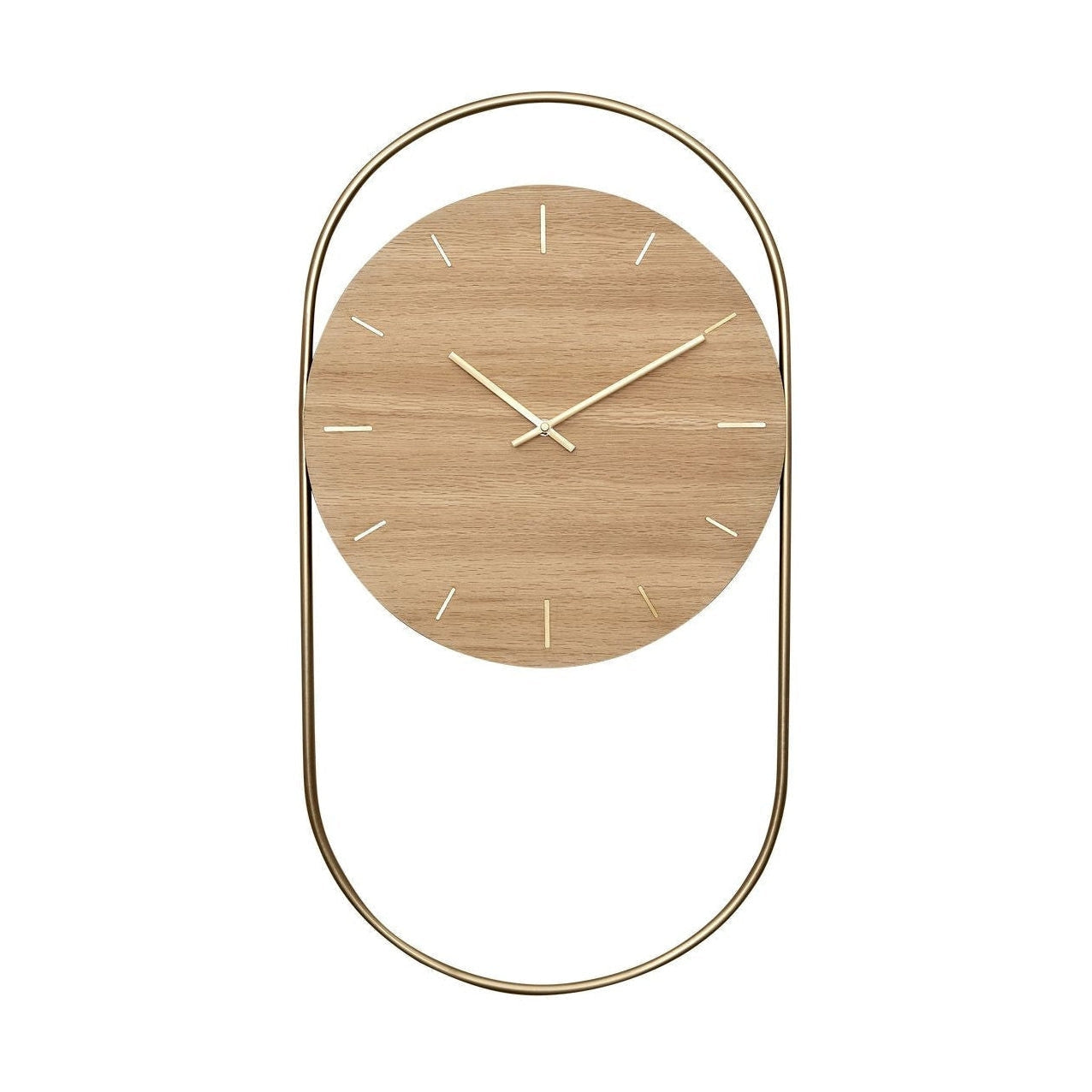 Andersen Furniture A-wall Clock, Oak/brass