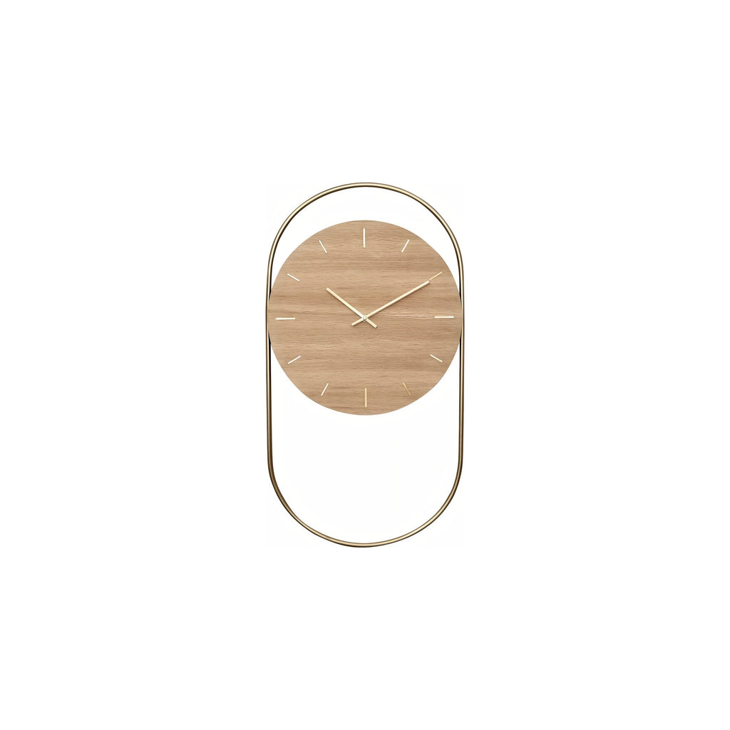 Andersen Furniture A-wall Clock, Oak/brass