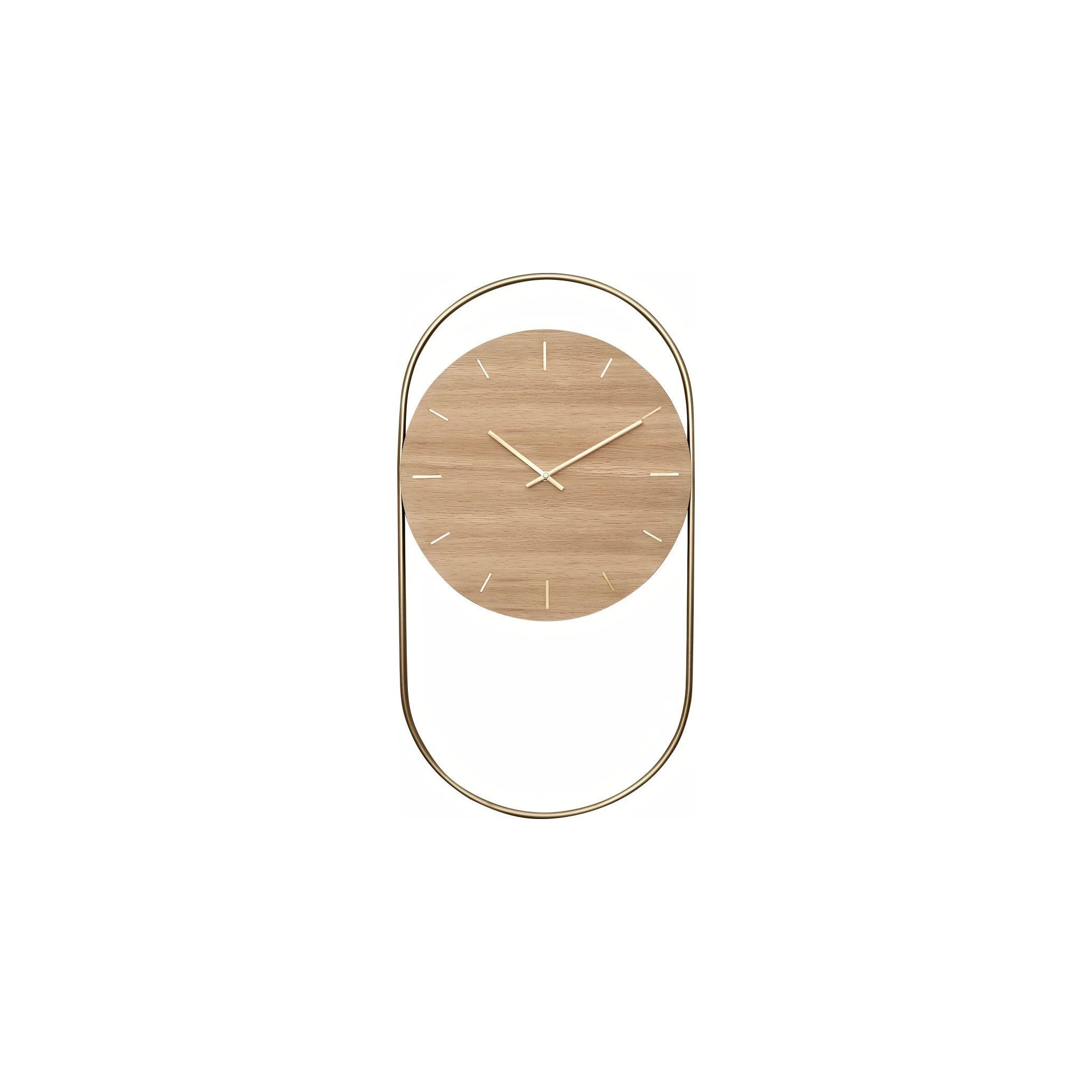 Andersen Furniture A-wall Clock, Oak/brass