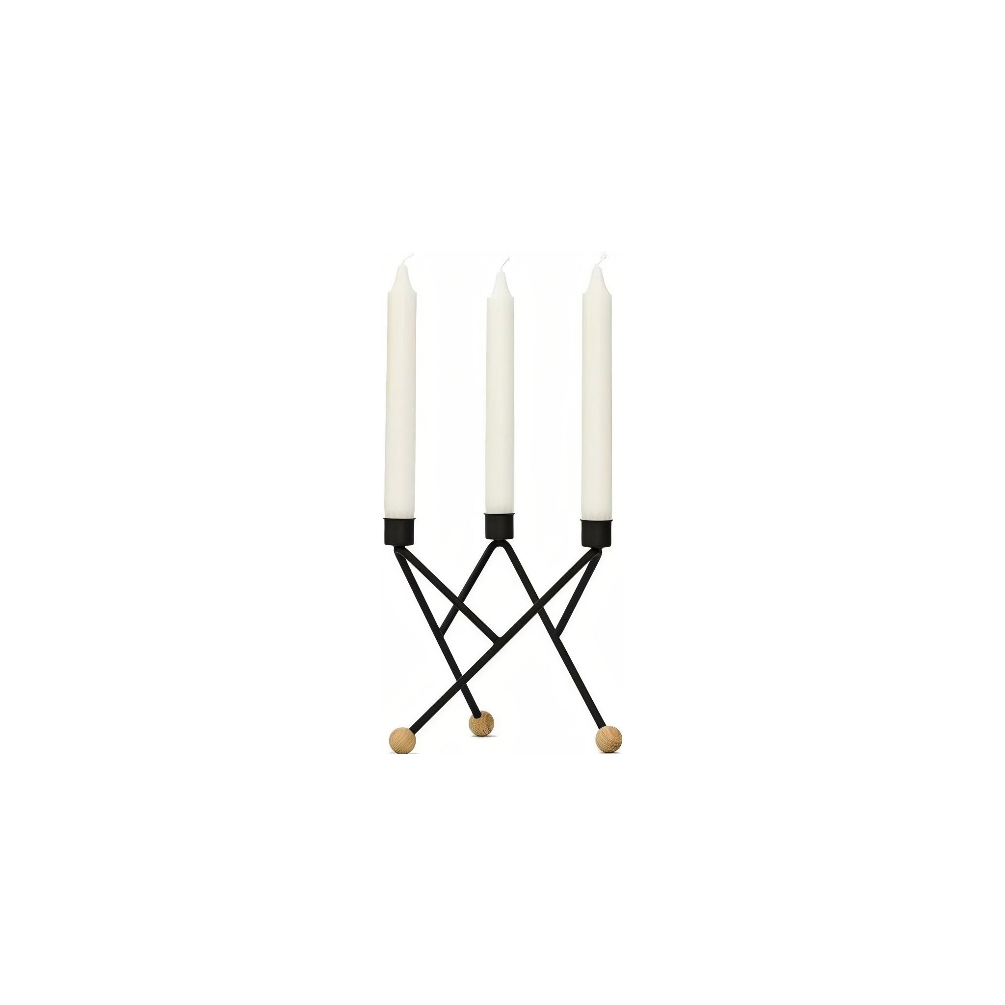 Andersen Furniture North Star Candlestick, Black, Large