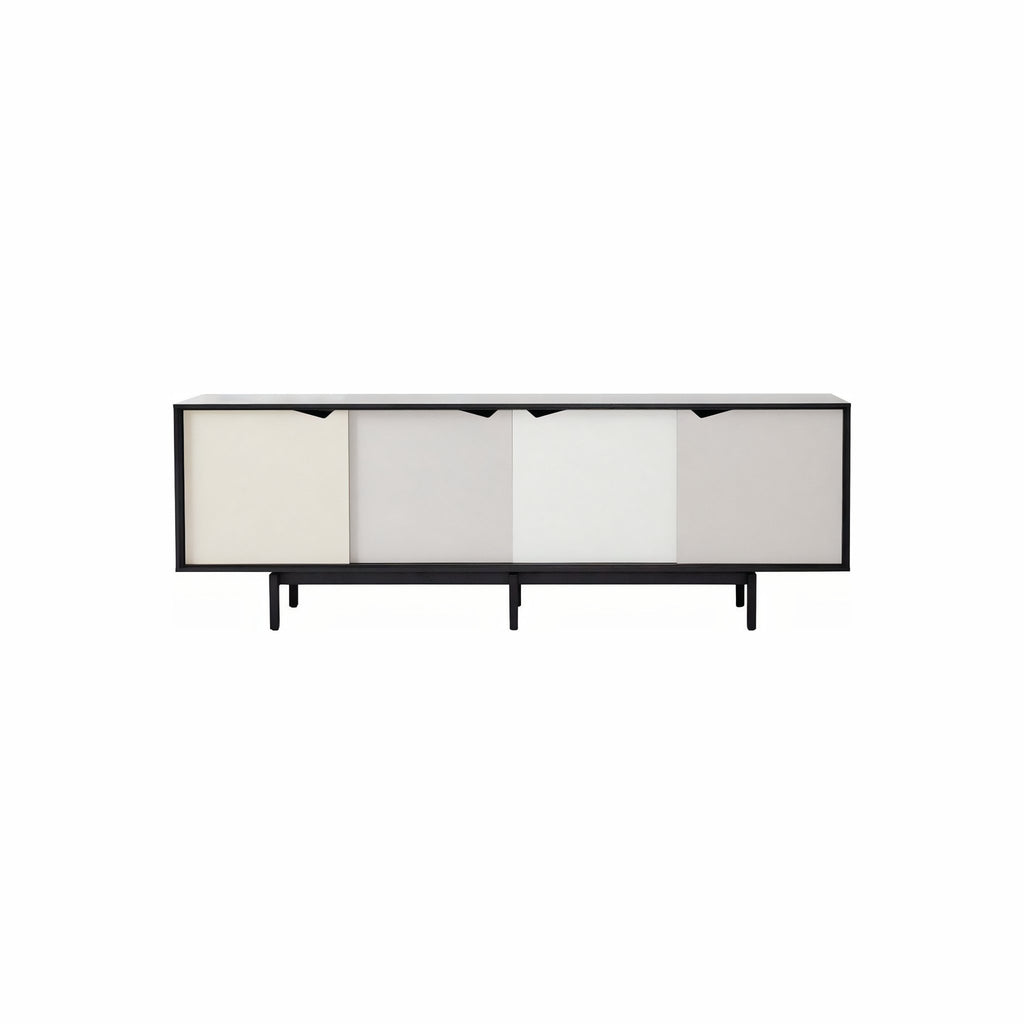 Andersen Furniture S1 Sideboard Black, Multicolored Drawers, 200cm