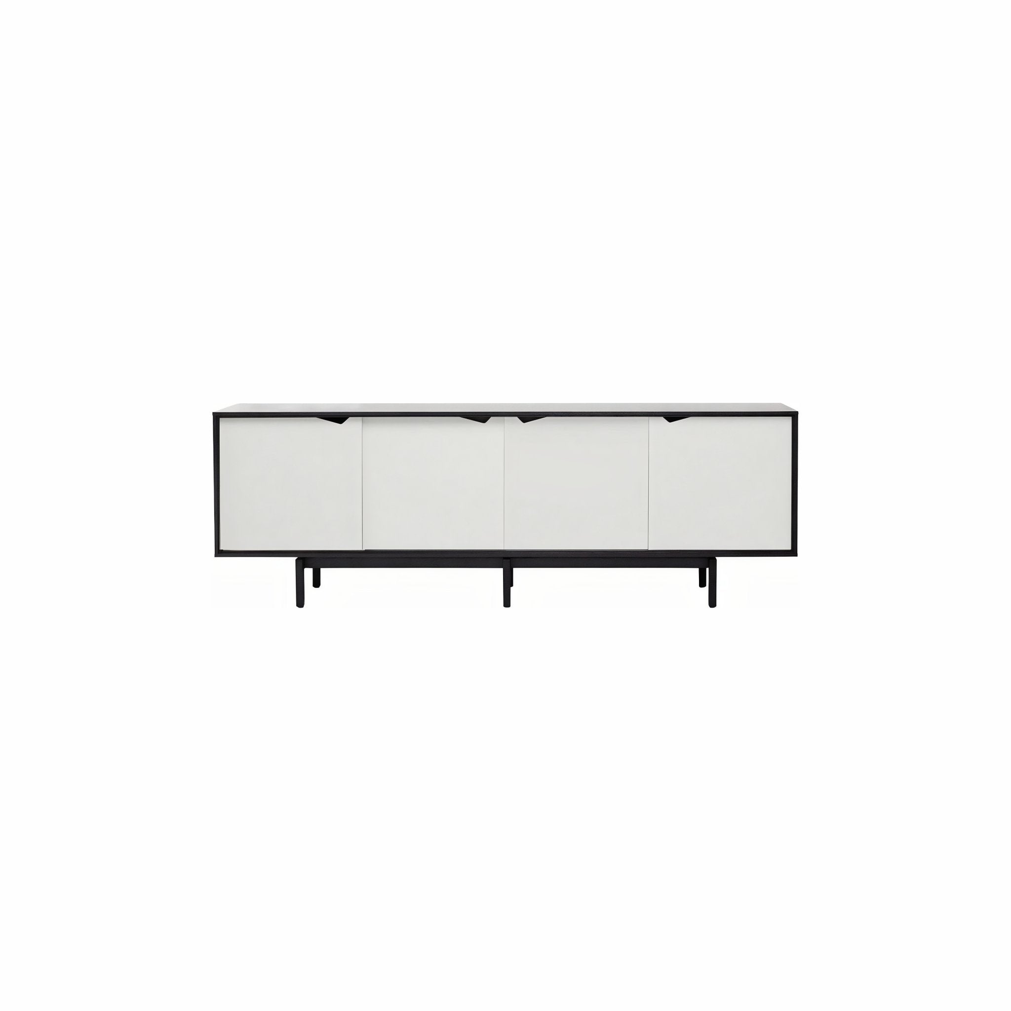 Andersen Furniture S1 Sideboard Black, White Drawers, 200cm