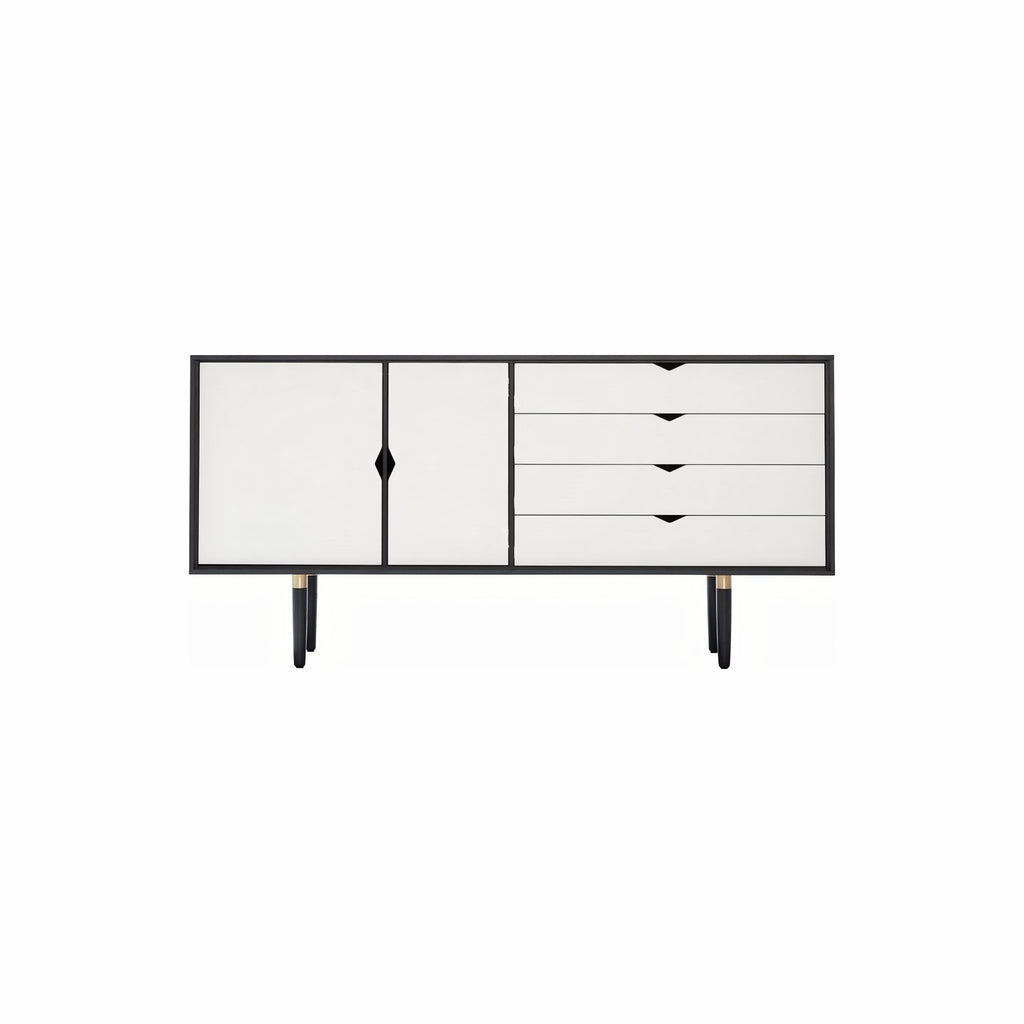 Andersen Furniture S6 Sideboard Black, White Front