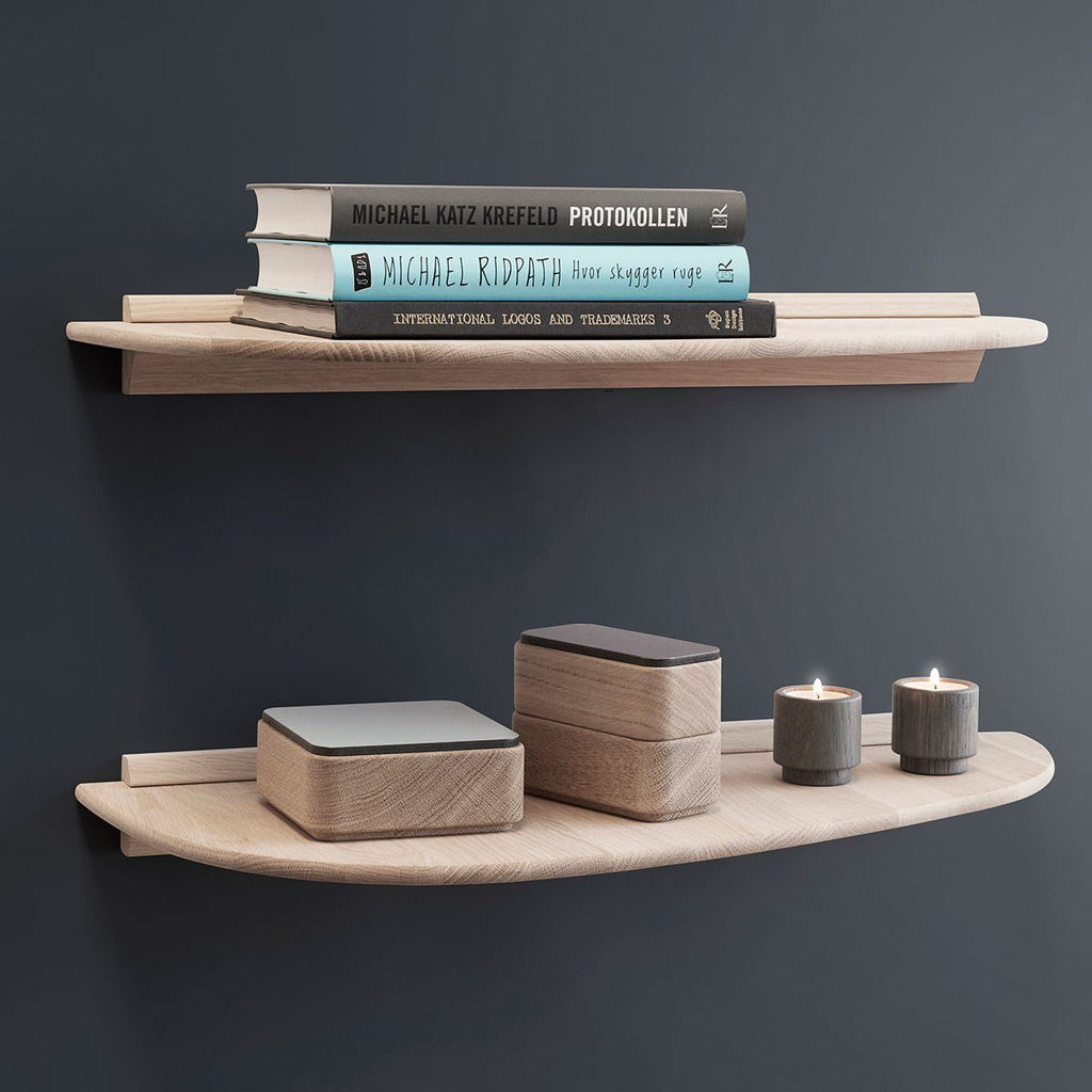 Andersen Furniture Shelf 3 Shelf, Oak, 78x22cm