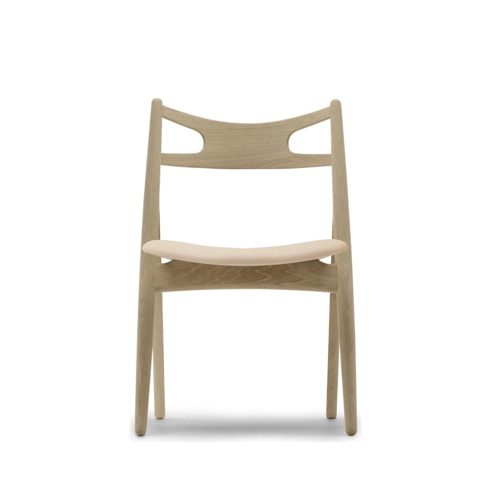 Carl Hansen CH29P Chair, Oiled Oak/Beige Leather