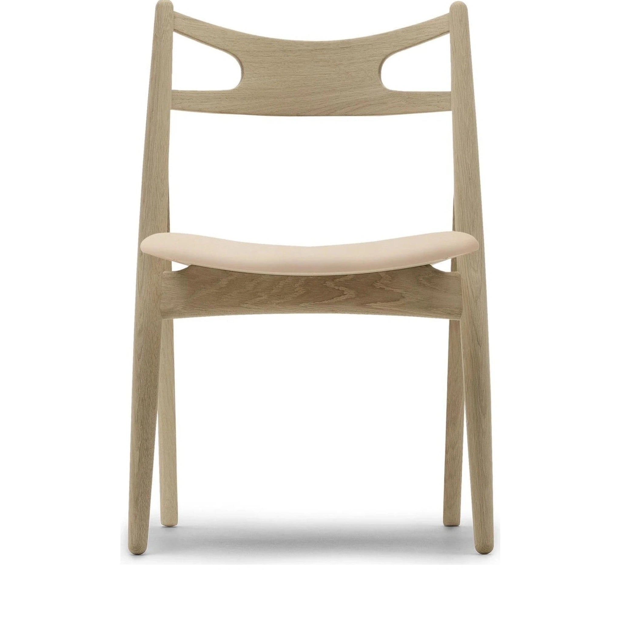 Carl Hansen CH29P Chair, Oiled Oak/Beige Leather