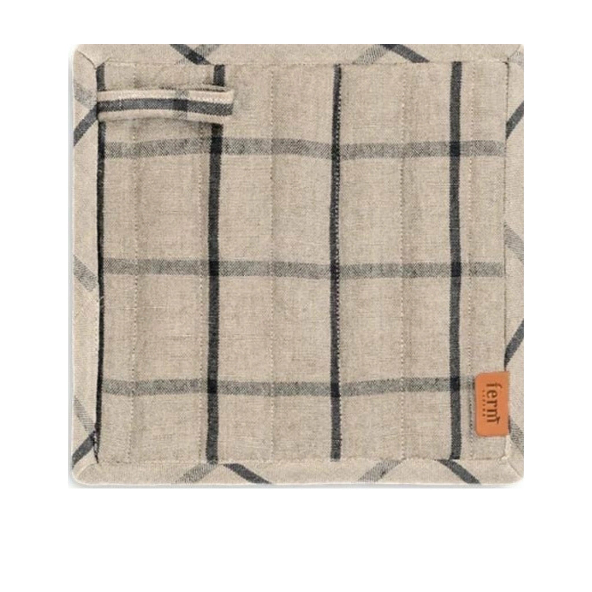 Ferm Living Hale Potholder Set Of 2, Sand/Black