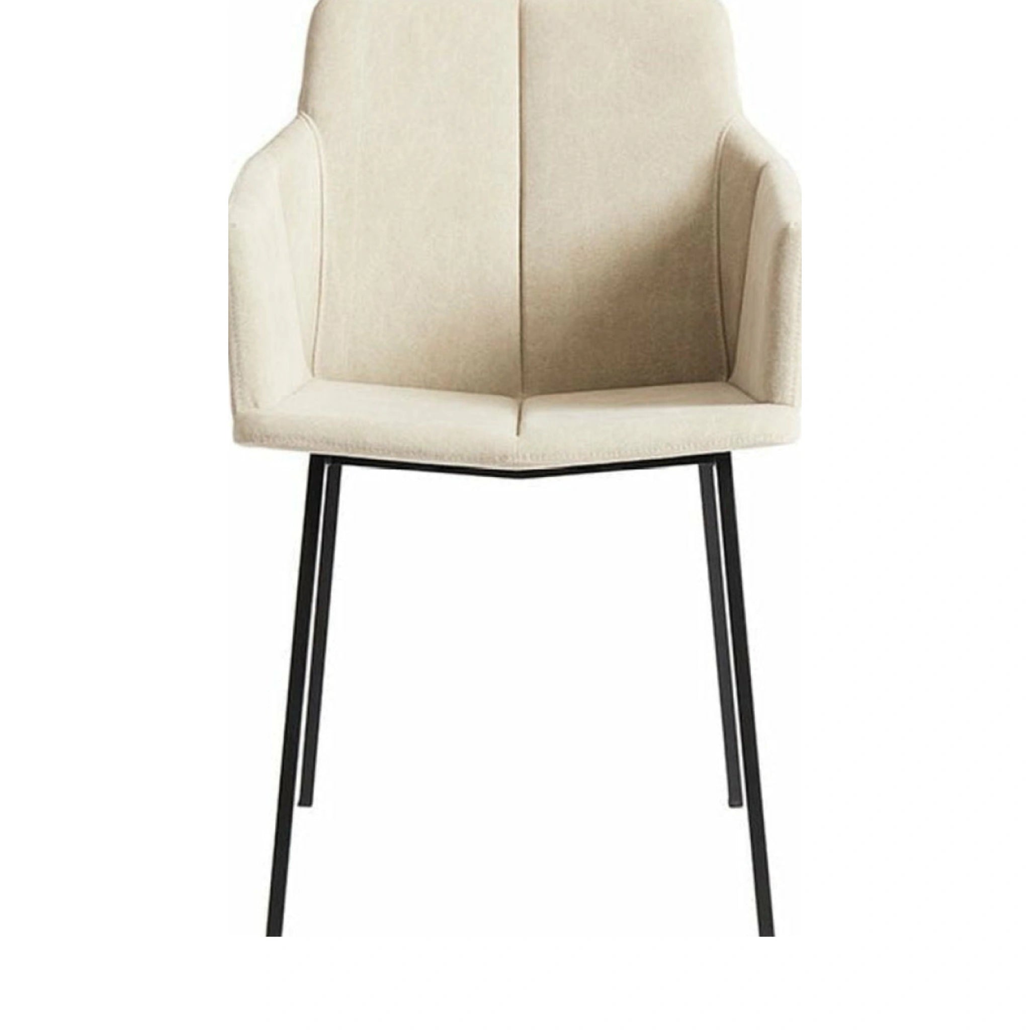 Muubs Chamfer Armchair, Dessert/Black